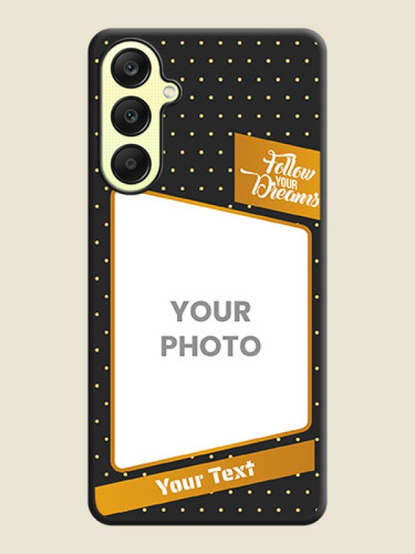Custom Follow Your Dreams with White Dots on Space Black Custom Soft Matte Phone Cases - Galaxy A25 5G - alternate view