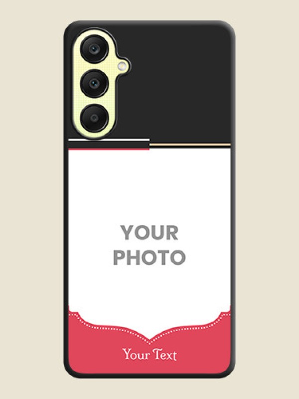 Custom Classic Plain Design with Name - Photo on Space Black Soft Matte Phone Cover - Galaxy A25 5G - alternate view