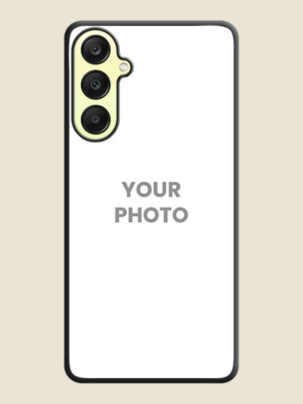 Custom Full Single Pic Upload On Space Black Personalized Soft Matte Phone Covers - Galaxy A25 5G - alternate view