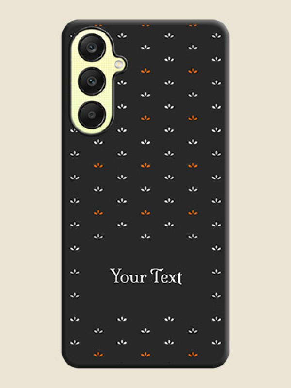 Custom Simple Pattern With Custom Text On Space Black Personalized Soft Matte Phone Covers - Galaxy A25 5G - alternate view