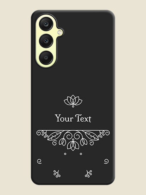 Custom Lotus Garden Custom Text On Space Black Personalized Soft Matte Phone Covers - Galaxy A25 5G - alternate view