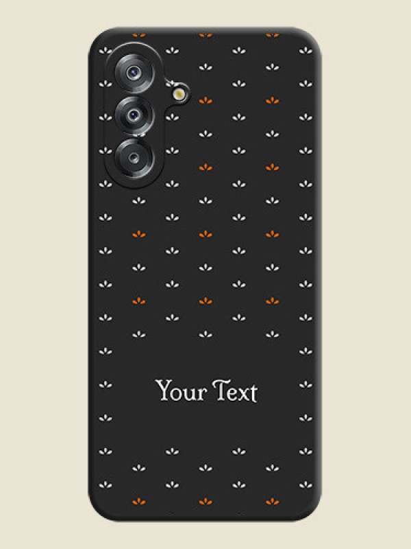 Custom Simple Pattern With Custom Text On Space Black Custom Soft Matte Mobile Back Cover - Samsung Galaxy A26 5G - alternate view