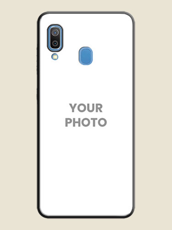 Custom Full Single Pic Upload On Space Black Personalized Soft Matte Phone Covers -Samsung Galaxy A30 - alternate view