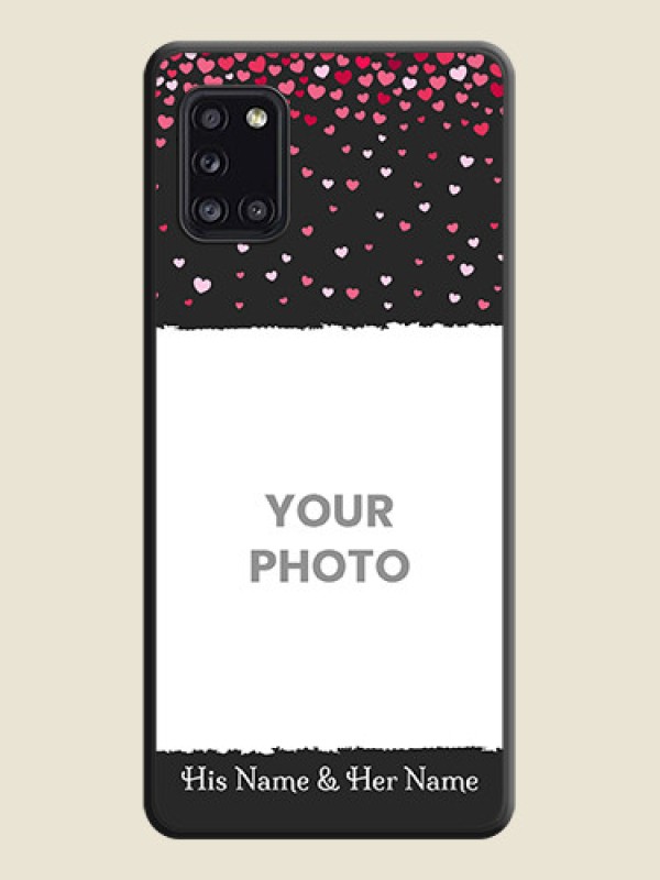 Custom Fall in Love with Your Partner  on Photo on Space Black Soft Matte Phone Cover - Galaxy A31 - alternate view