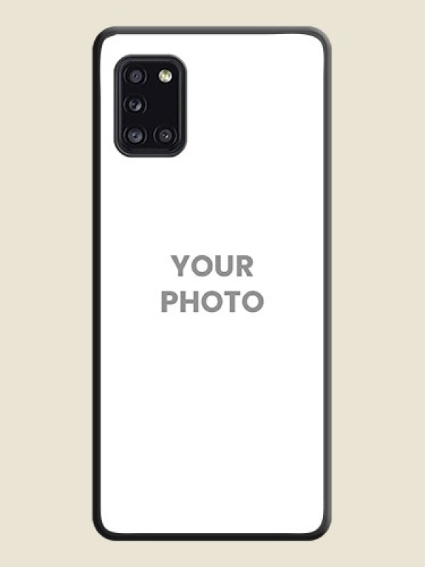 Custom Full Single Pic Upload On Space Black Personalized Soft Matte Phone Covers -Samsung Galaxy A31 - alternate view