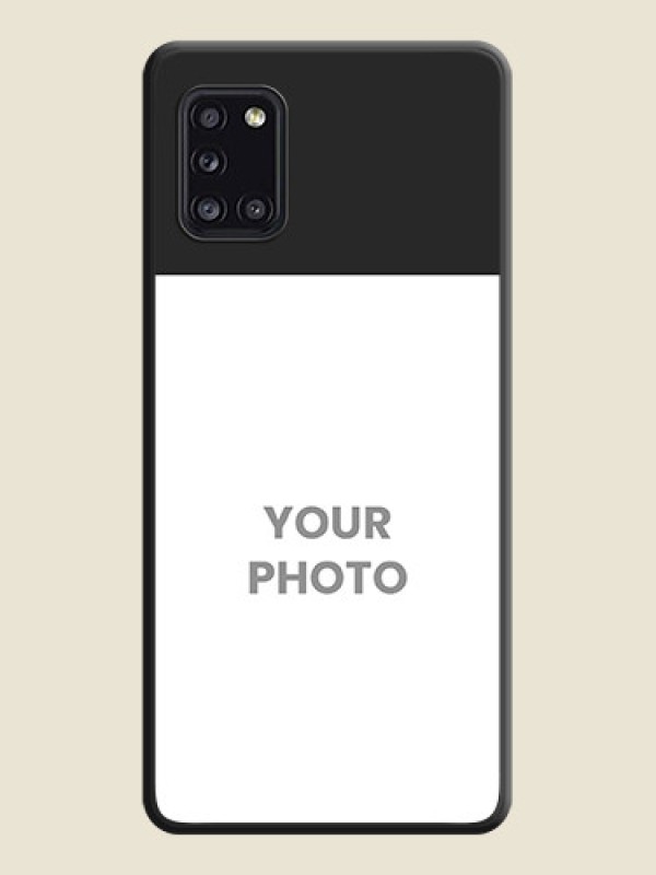 Custom Image Upload With Space Black Color On Custom Soft Matte Mobile Back Cover - Samsung Galaxy A31 - alternate view