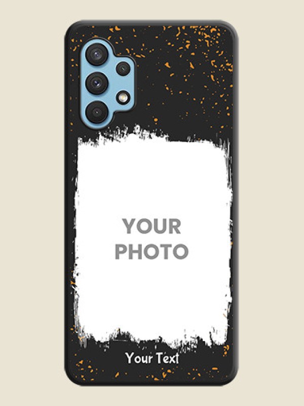 Custom Spray Free Design on Photo on Space Black Soft Matte Phone Cover - Galaxy A32 4G - alternate view