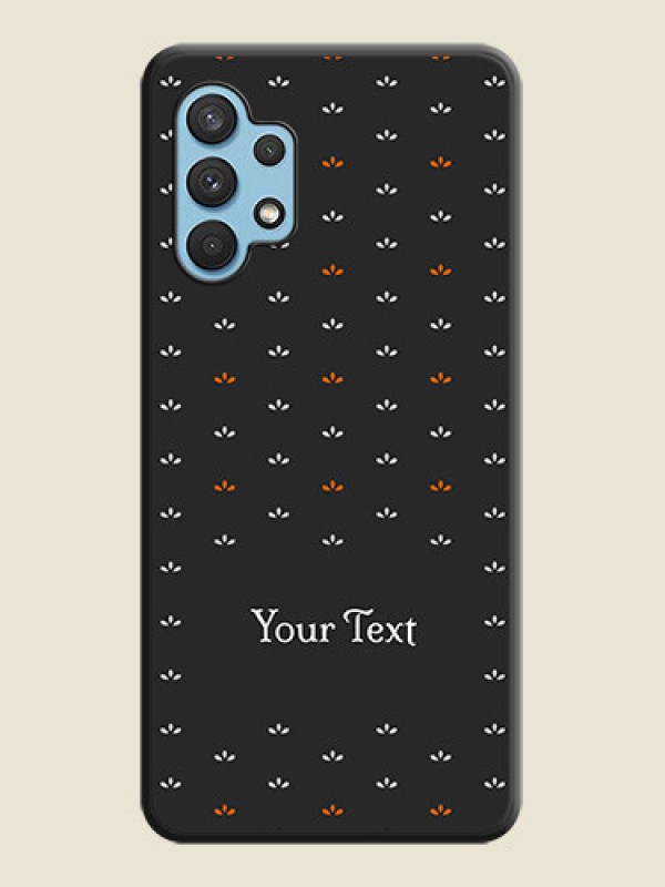 Custom Simple Pattern With Custom Text On Space Black Personalized Soft Matte Phone Covers -Samsung Galaxy A32 - alternate view