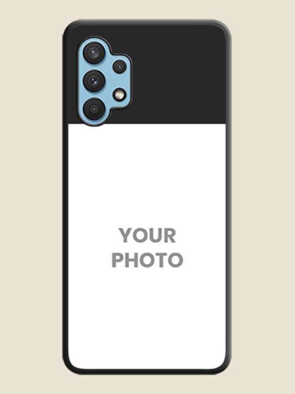 Custom Image Upload With Space Black Color On Custom Soft Matte Mobile Back Cover - Samsung Galaxy A32 - alternate view
