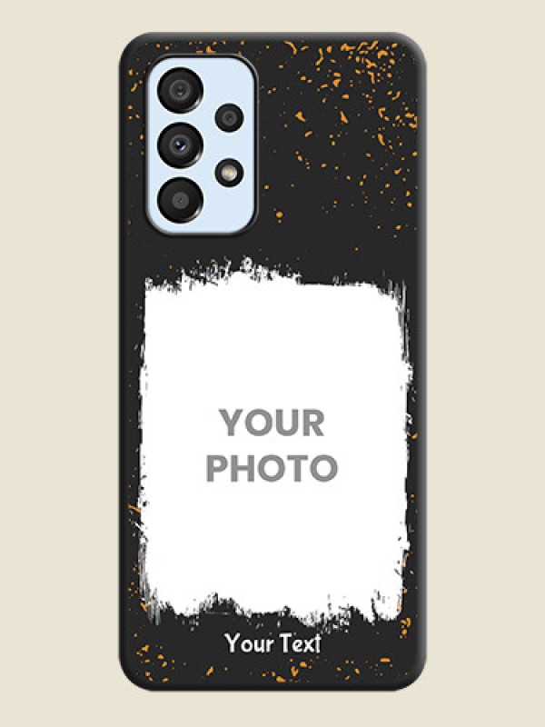 Custom Spray Free Design on Photo on Space Black Soft Matte Phone Cover - Galaxy A33 5G - alternate view