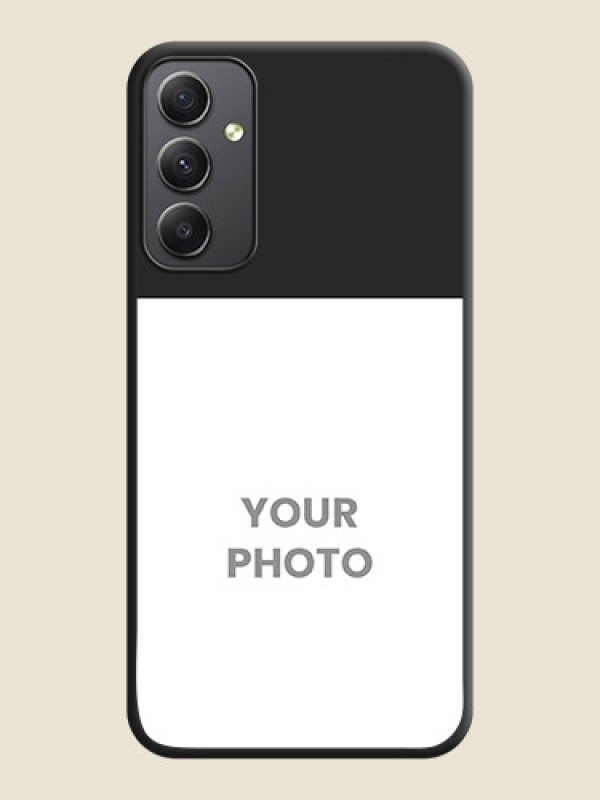 Custom Image Upload With Space Black Color On Custom Soft Matte Mobile Back Cover - Samsung Galaxy A34 5G - alternate view