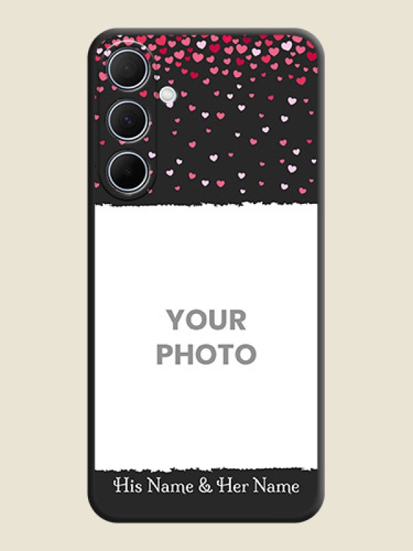 Custom Fall in Love with Your Partner - Photo on Space Black Soft Matte Phone Cover - Galaxy A35 5G - alternate view