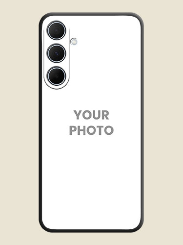 Custom Full Single Pic Upload On Space Black Personalized Soft Matte Phone Covers - Galaxy A35 5G - alternate view