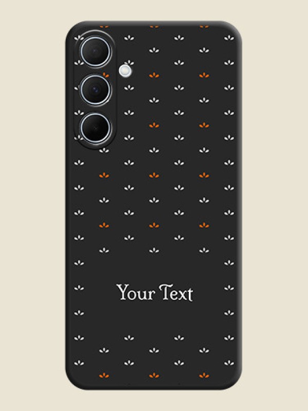 Custom Simple Pattern With Custom Text On Space Black Personalized Soft Matte Phone Covers - Galaxy A35 5G - alternate view