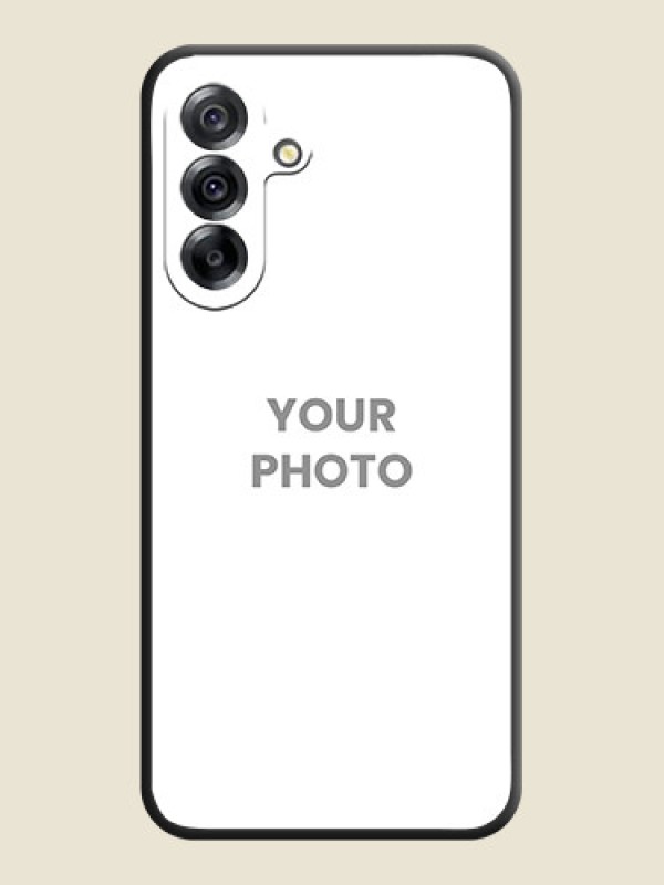 Custom Full Single Pic Upload On Space Black Custom Soft Matte Mobile Back Cover - Samsung Galaxy A36 5G - alternate view