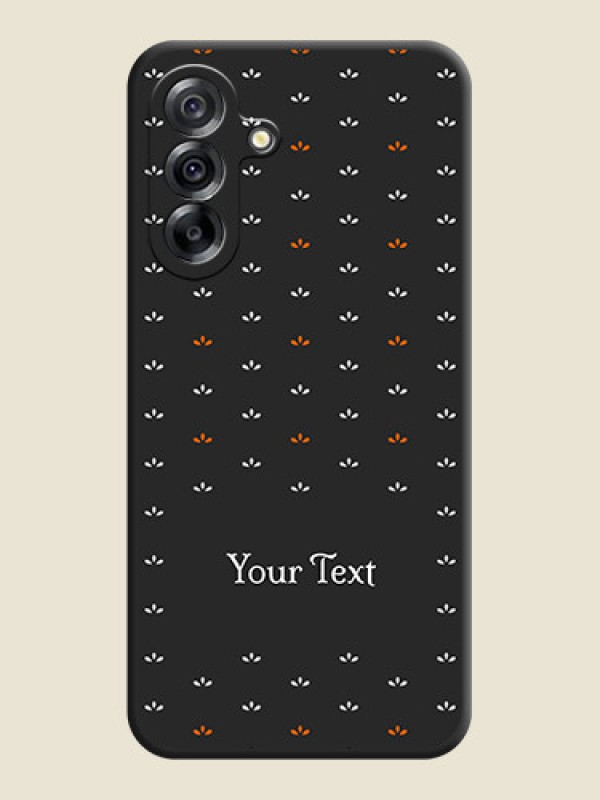 Custom Simple Pattern With Custom Text On Space Black Custom Soft Matte Mobile Back Cover - Samsung Galaxy A36 5G - alternate view