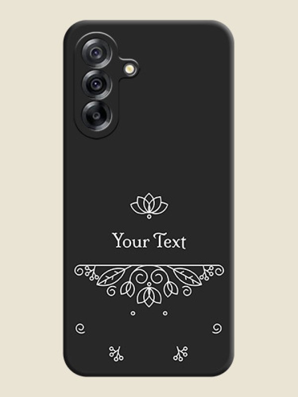 Custom Lotus Garden Custom Text On Space Black Custom Soft Matte Mobile Back Cover - Samsung Galaxy A36 5G - alternate view