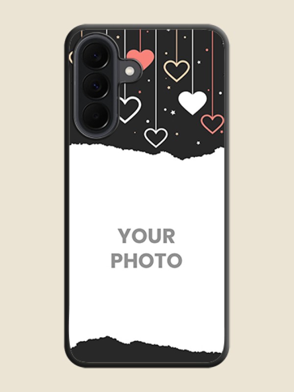 Custom Love Hangings with Splash Wave Picture On Space Black Custom Soft Matte Mobile Back Cover - Samsung Galaxy A37 5G - alternate view
