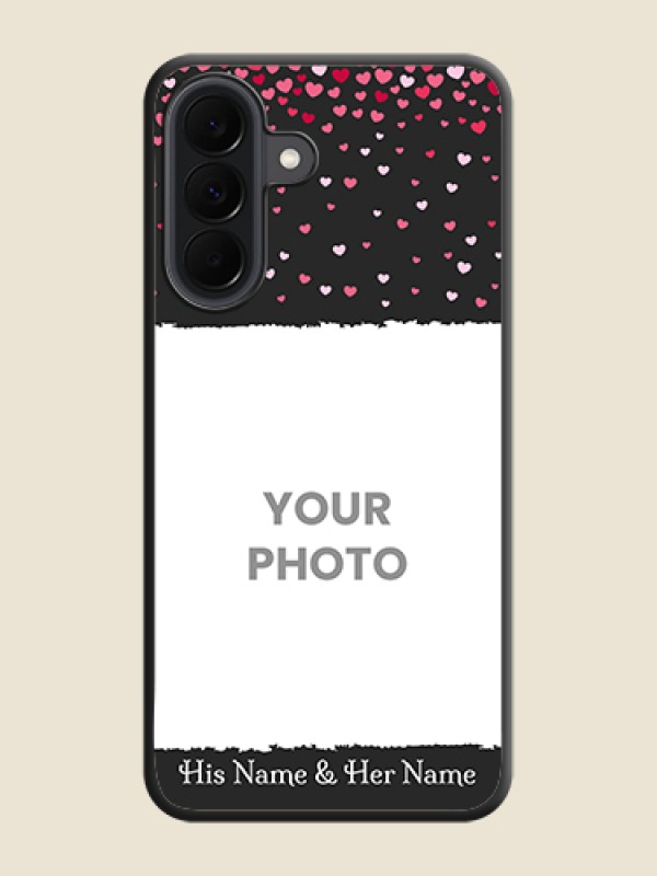 Custom Fall in Love with Your Partner on Photo On Space Black Custom Soft Matte Mobile Back Cover - Samsung Galaxy A37 5G - alternate view