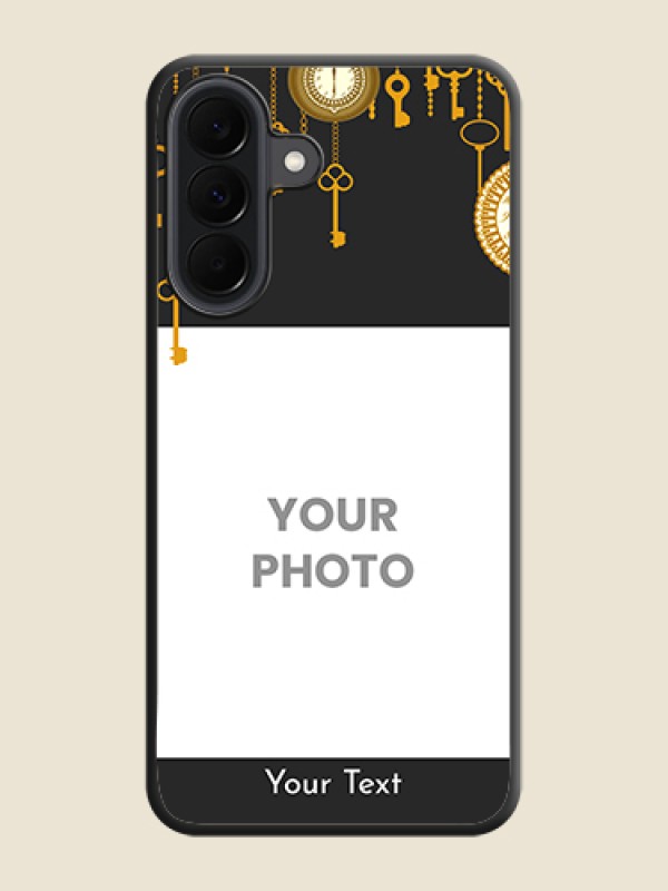 Custom Decorative Design with Text On Space Black Custom Soft Matte Mobile Back Cover - Samsung Galaxy A37 5G - alternate view