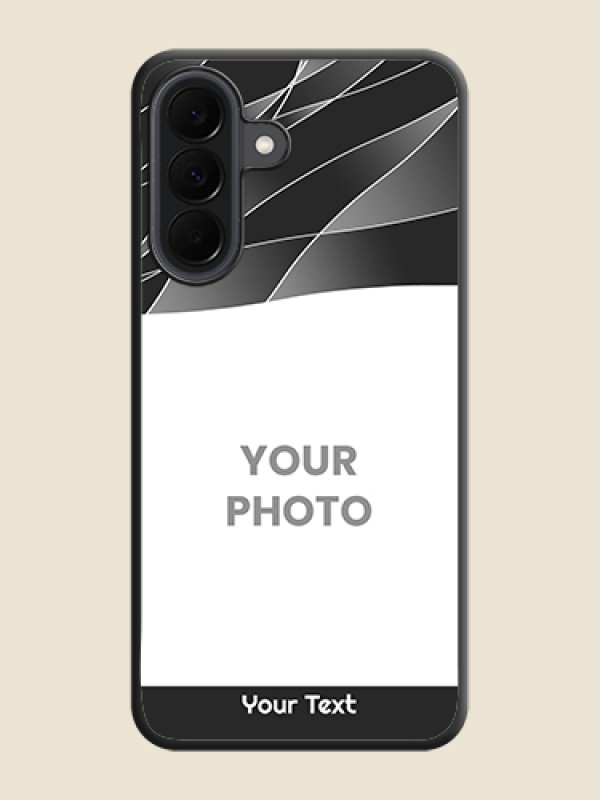 Custom Mixed Wave Lines on Photo On Space Black Custom Soft Matte Mobile Back Cover - Samsung Galaxy A37 5G - alternate view