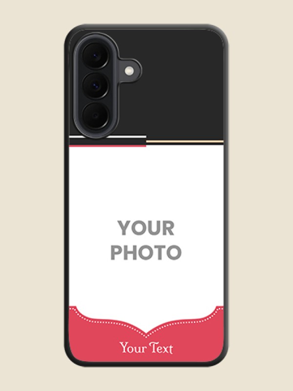 Custom Classic Plain Design with Name On Space Black Custom Soft Matte Mobile Back Cover - Samsung Galaxy A37 5G - alternate view