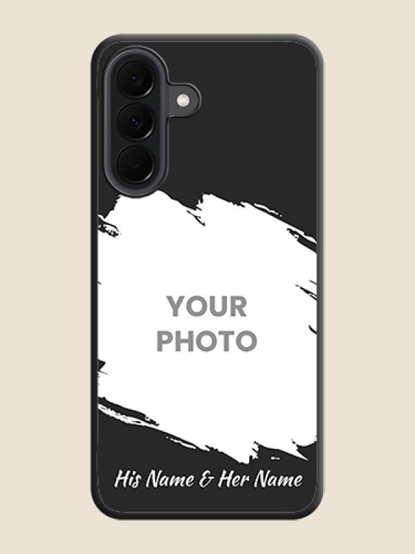 Custom Grunge Brush Strokes on Photo On Space Black Custom Soft Matte Mobile Back Cover - Samsung Galaxy A37 5G - alternate view