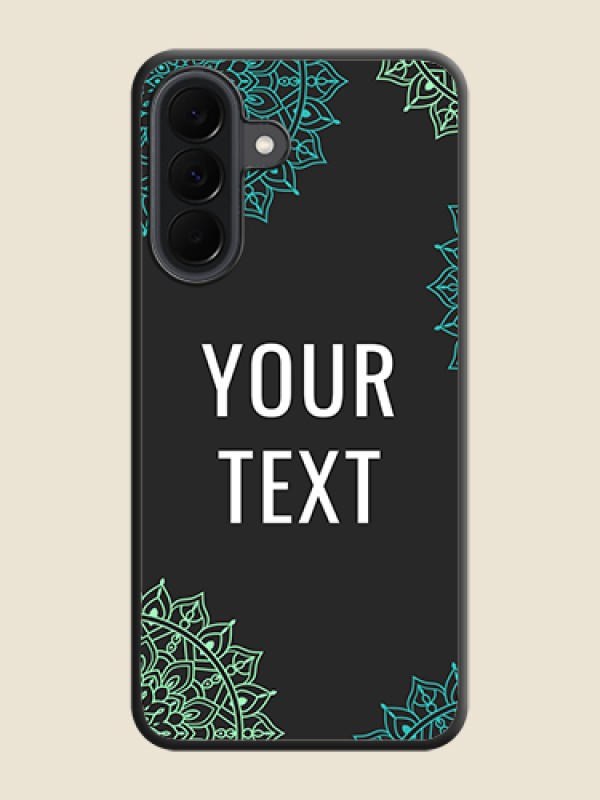 Custom Your Name with Floral Design On Space Black Custom Soft Matte Mobile Back Cover - Samsung Galaxy A37 5G - alternate view