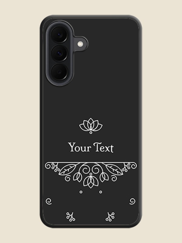 Custom Lotus Garden Custom Text On Space Black Custom Soft Matte Mobile Back Cover - Samsung Galaxy A37 5G - alternate view