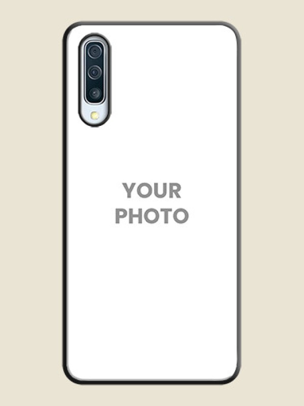 Custom Full Single Pic Upload On Space Black Personalized Soft Matte Phone Covers -Samsung Galaxy A50 - alternate view