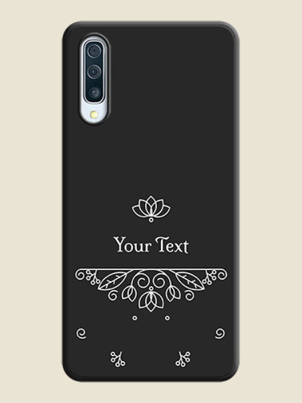 Custom Lotus Garden Custom Text On Space Black Personalized Soft Matte Phone Covers -Samsung Galaxy A50 - alternate view