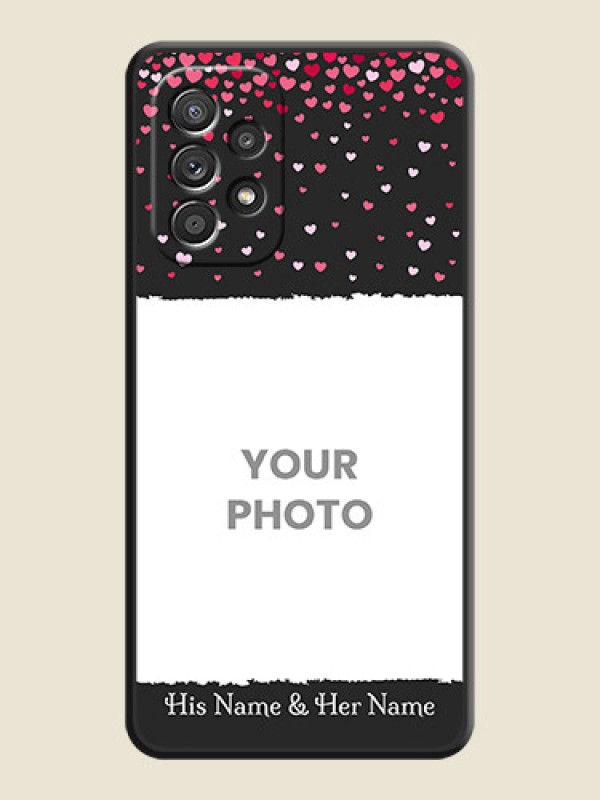 Custom Fall in Love with Your Partner  on Photo on Space Black Soft Matte Phone Cover - Galaxy A52s 5G - alternate view