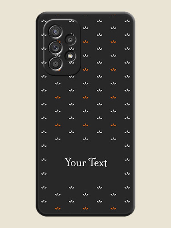 Custom Simple Pattern With Custom Text On Space Black Personalized Soft Matte Phone Covers -Samsung Galaxy A52S 5G - alternate view