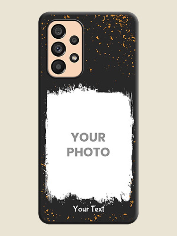 Custom Spray Free Design on Photo on Space Black Soft Matte Phone Cover - Galaxy A53 5G - alternate view