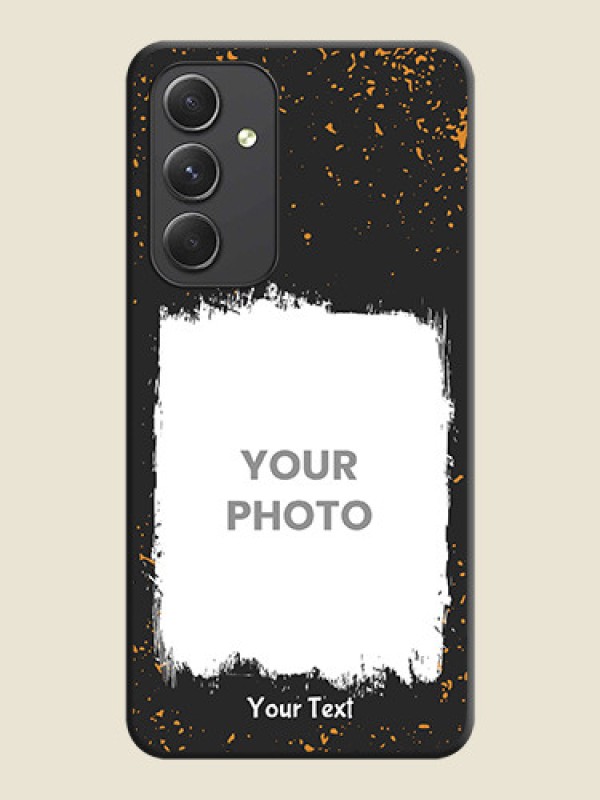 Custom Spray Free Design on Photo on Space Black Soft Matte Phone Cover - Galaxy A54 5G - alternate view
