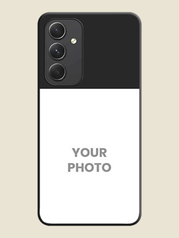 Custom Image Upload With Space Black Color On Custom Soft Matte Mobile Back Cover - Samsung Galaxy A54 5G - alternate view