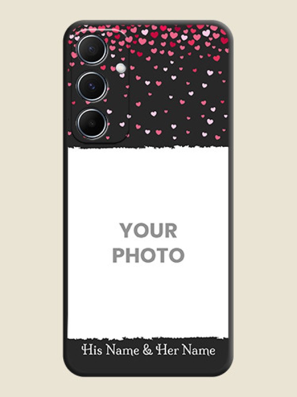 Custom Fall in Love with Your Partner - Photo on Space Black Soft Matte Phone Cover - Galaxy A55 5G - alternate view