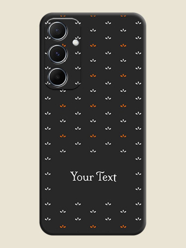 Custom Simple Pattern With Custom Text On Space Black Personalized Soft Matte Phone Covers - Galaxy A55 5G - alternate view