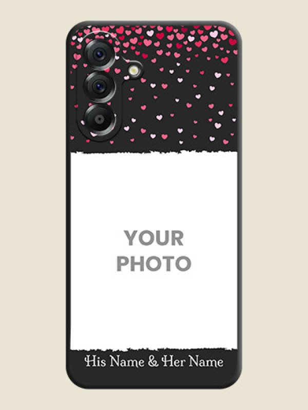 Custom Fall in Love with Your Partner on Photo On Space Black Custom Soft Matte Mobile Back Cover - Samsung Galaxy A56 5G - alternate view