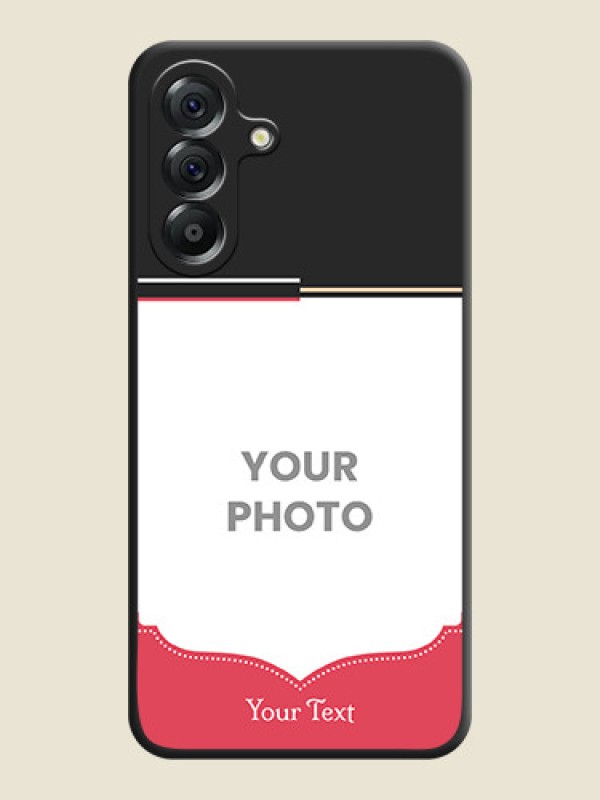 Custom Classic Plain Design with Name On Space Black Custom Soft Matte Mobile Back Cover - Samsung Galaxy A56 5G - alternate view