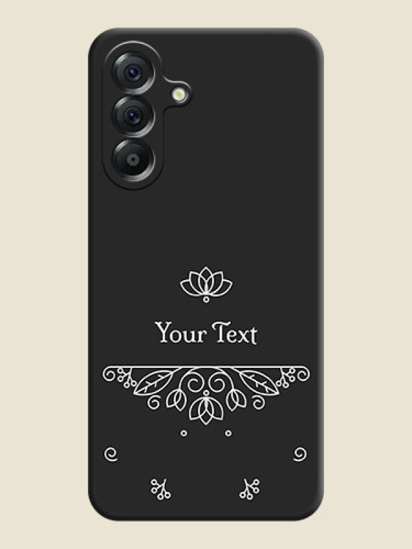 Custom Lotus Garden Custom Text On Space Black Custom Soft Matte Mobile Back Cover - Samsung Galaxy A56 5G - alternate view