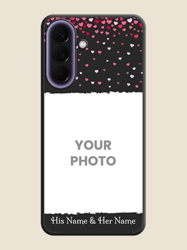 Custom Fall in Love with Your Partner on Photo On Space Black Custom Soft Matte Mobile Back Cover - Samsung Galaxy A57 5G - alternate view