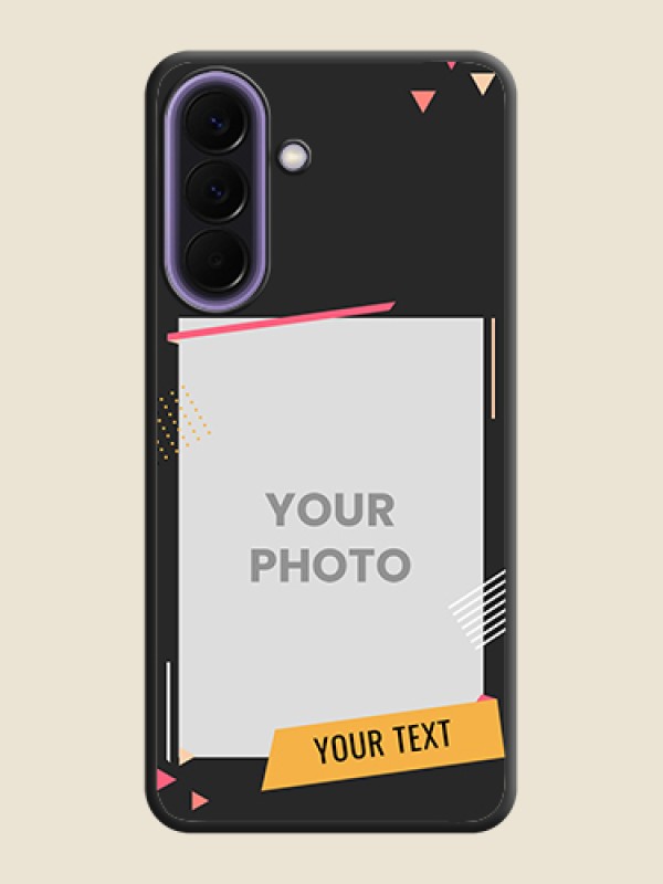 Custom Photo Frame with Triangle Small Dots on Photo On Space Black Custom Soft Matte Mobile Back Cover - Samsung Galaxy A57 5G - alternate view