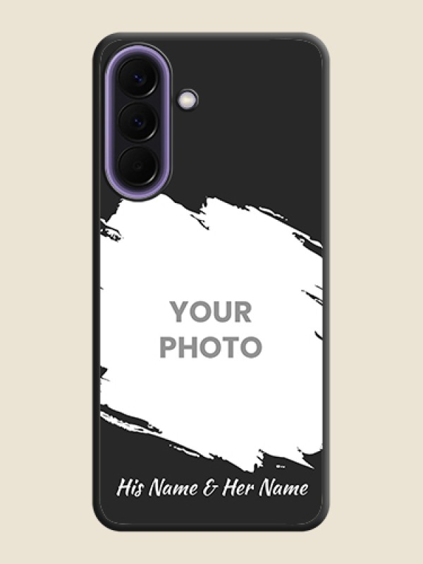 Custom Grunge Brush Strokes on Photo On Space Black Custom Soft Matte Mobile Back Cover - Samsung Galaxy A57 5G - alternate view
