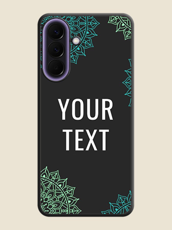 Custom Your Name with Floral Design On Space Black Custom Soft Matte Mobile Back Cover - Samsung Galaxy A57 5G - alternate view