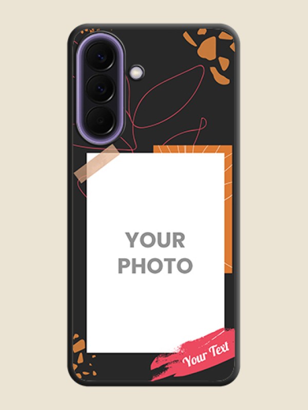 Custom Orange Photo Frame On Space Black Custom Soft Matte Mobile Back Cover - Samsung Galaxy A57 5G - alternate view