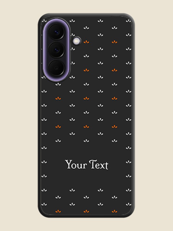 Custom Simple Pattern With Custom Text On Space Black Custom Soft Matte Mobile Back Cover - Samsung Galaxy A57 5G - alternate view