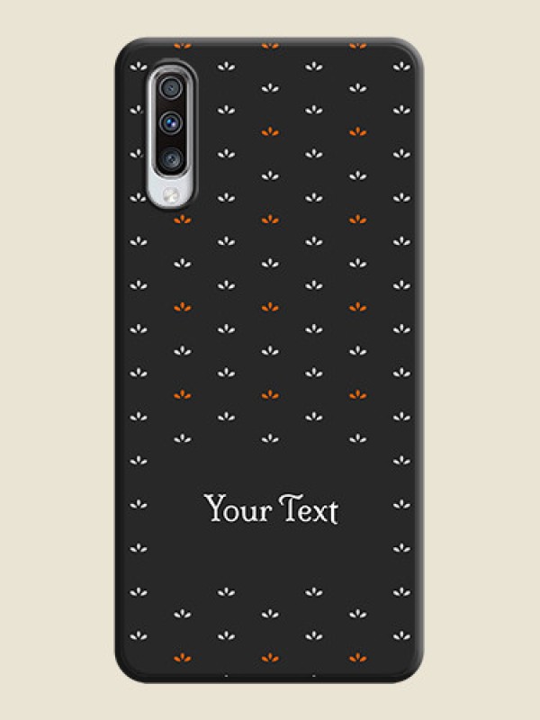 Custom Simple Pattern With Custom Text On Space Black Personalized Soft Matte Phone Covers -Samsung Galaxy A70 - alternate view