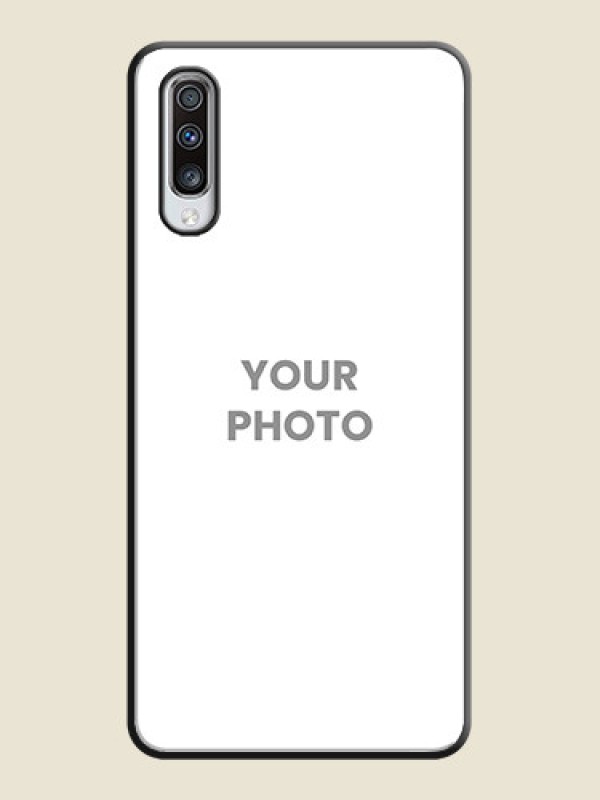 Custom Full Single Pic Upload On Space Black Personalized Soft Matte Phone Covers -Samsung Galaxy A70S - alternate view