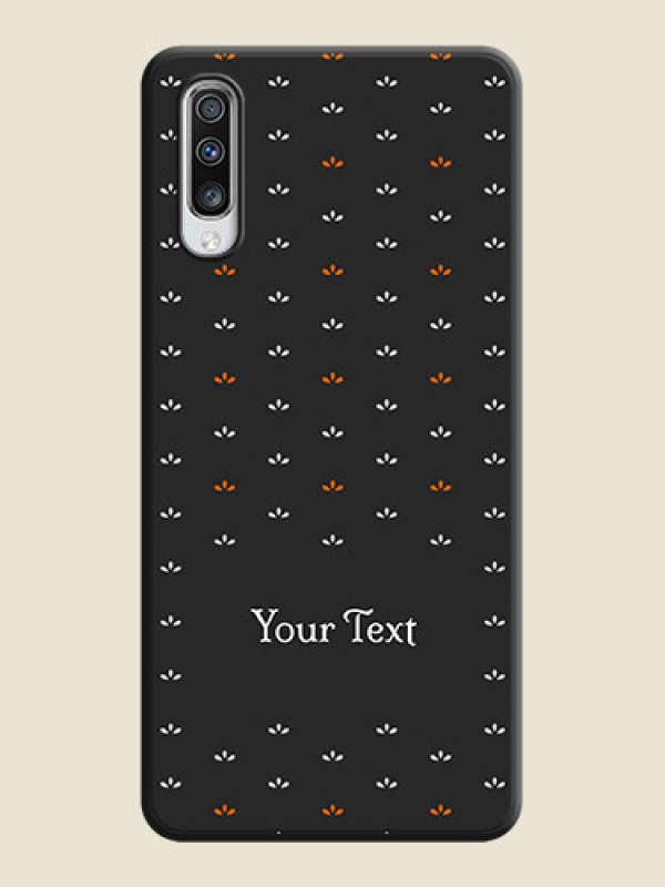 Custom Simple Pattern With Custom Text On Space Black Personalized Soft Matte Phone Covers -Samsung Galaxy A70S - alternate view